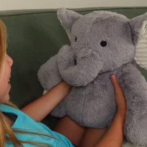Weighted and Fluffy Stuffed Elephant